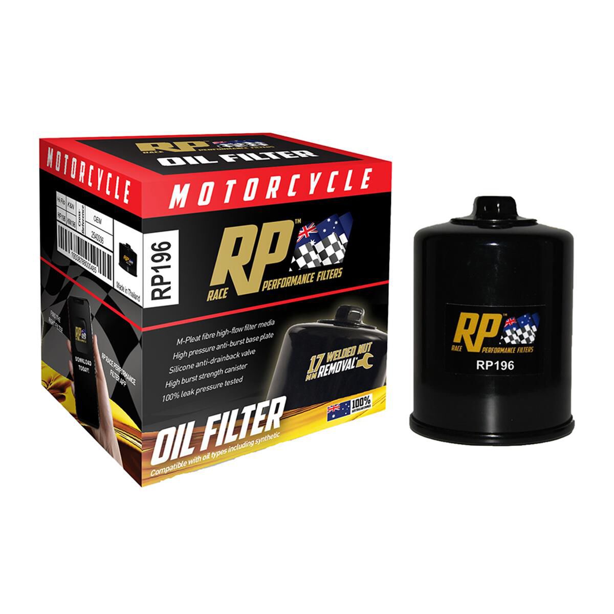 BIKE OIL FILTER RP196, , scaau_hi-res