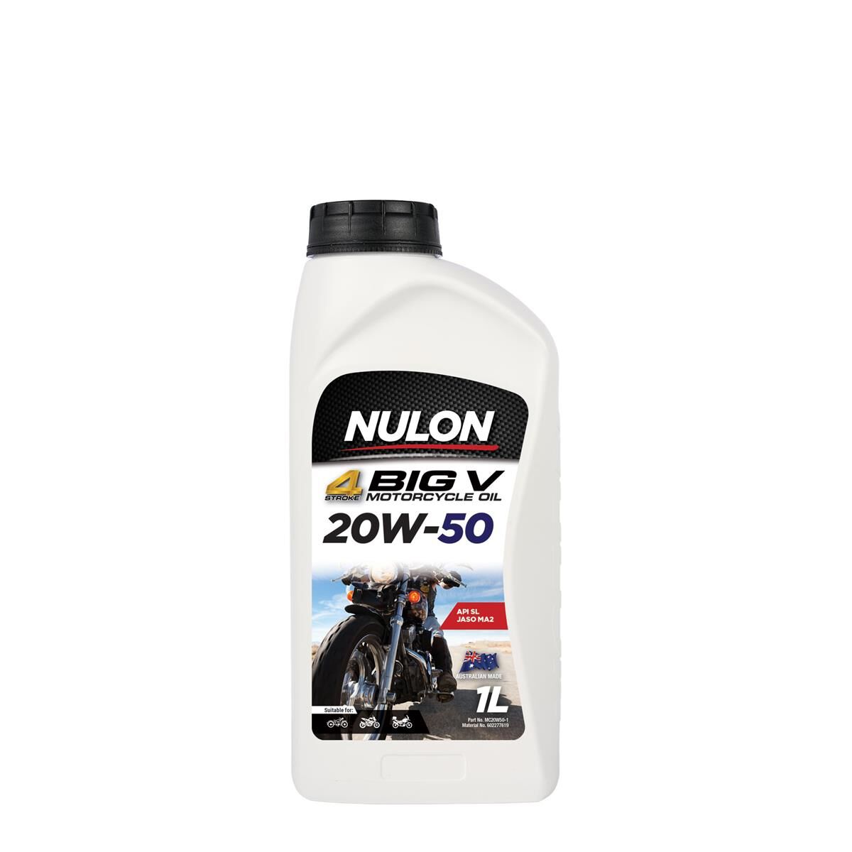 1L NULON MOTORCYCLE MINERAL BIG V 20W-50, , scaau_hi-res