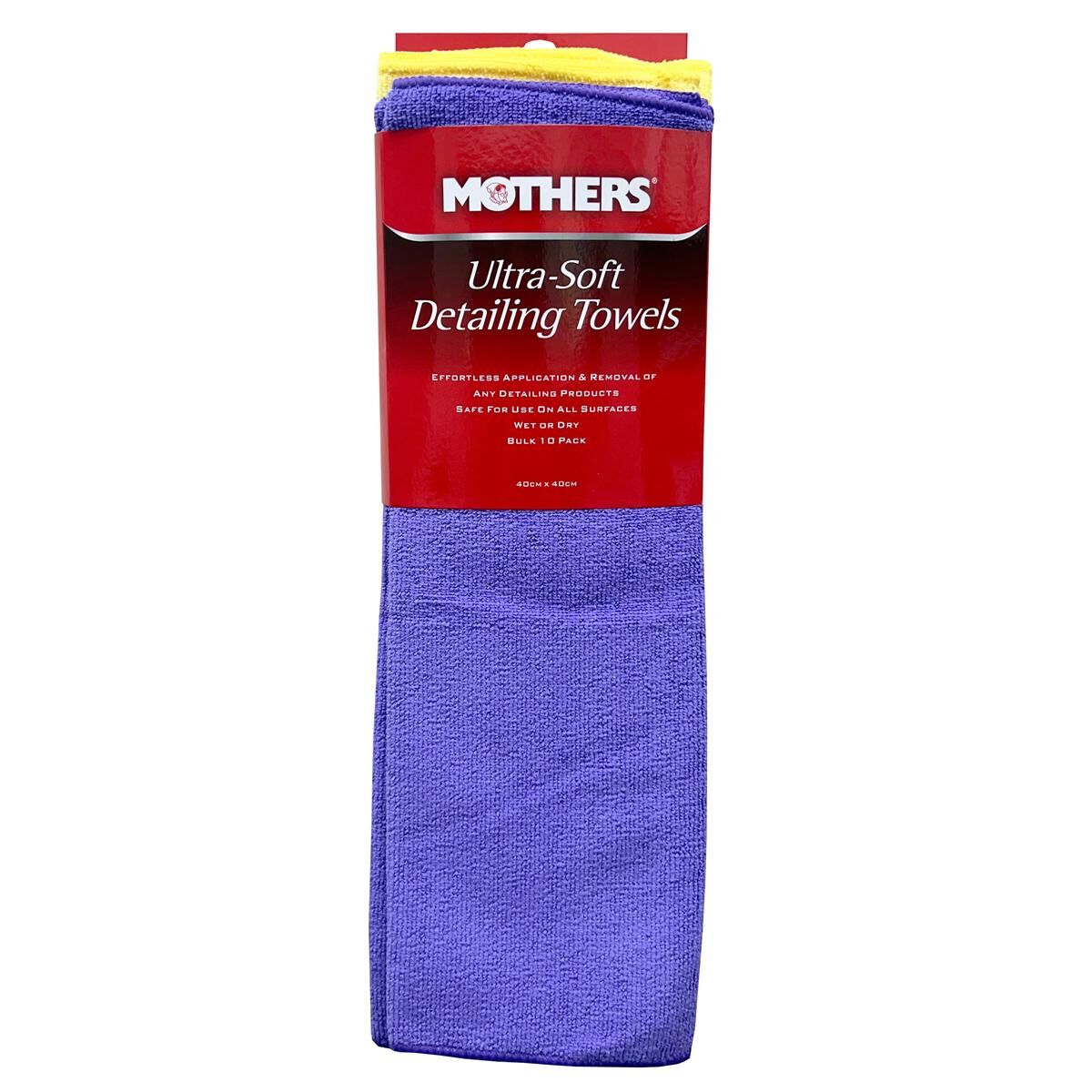 MOTHERS ULTRA SOFT DETAILING TOWELS 10 PACK, , scaau_hi-res