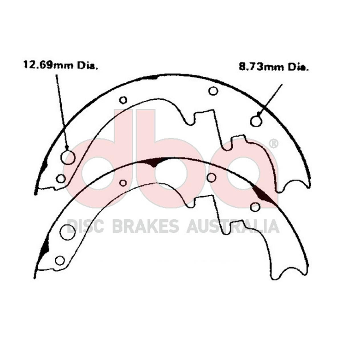 Street Series Brake Shoes [Ford Falcon 1970-72 / Rambler 254mm], , scaau_hi-res