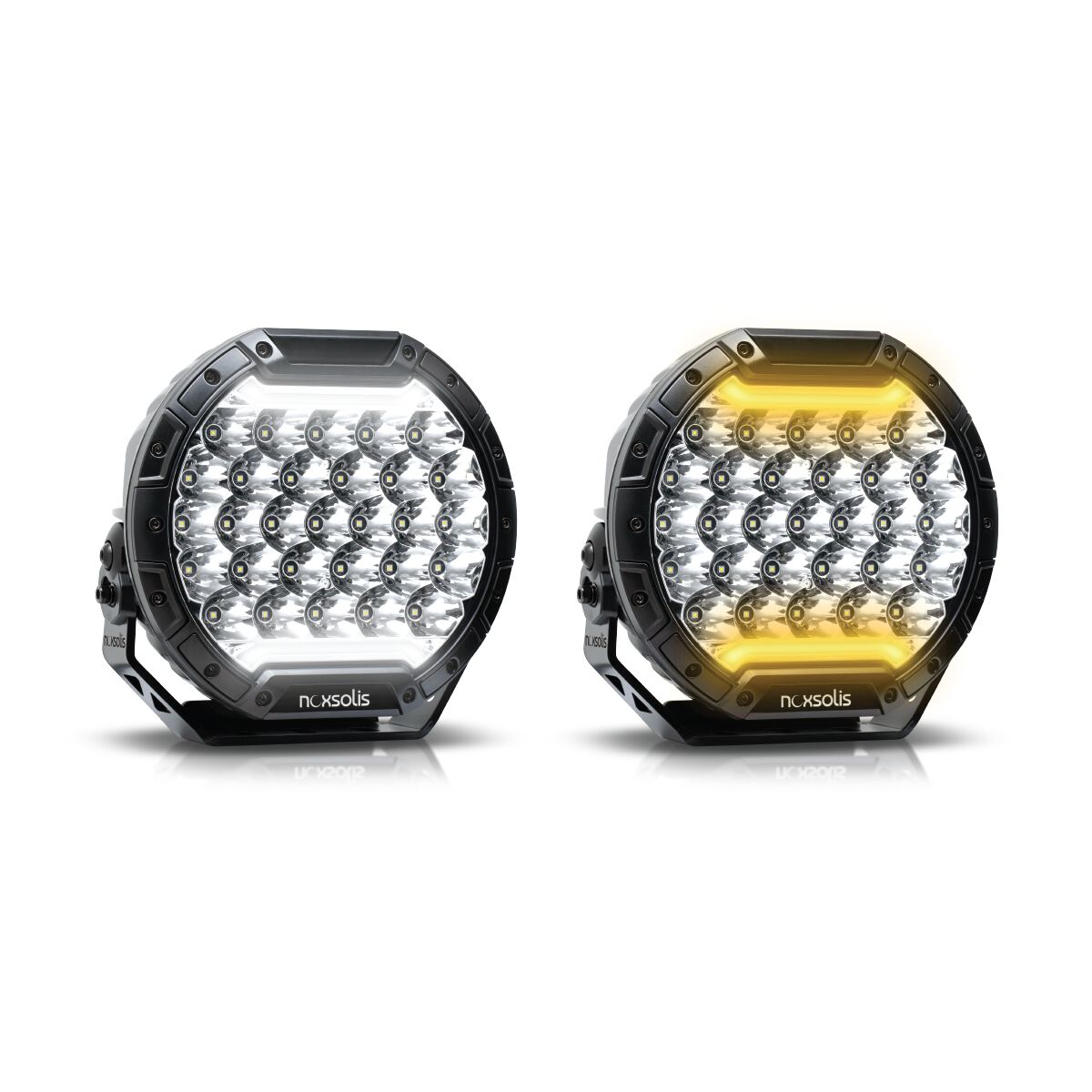 LED 8.5" DRIVING LAMP SINGLE - COMBO BEAM WITH 1 CLEAR COVER 1 X BLACK PC COVERS 12-24V, , scaau_hi-res