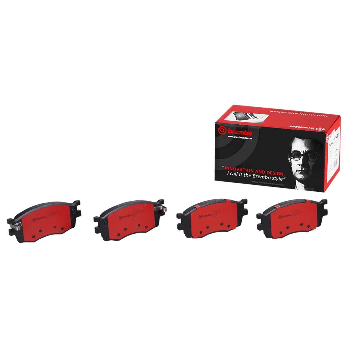 BREMBO DISC PAD SET NAO CERAMIC, , scaau_hi-res