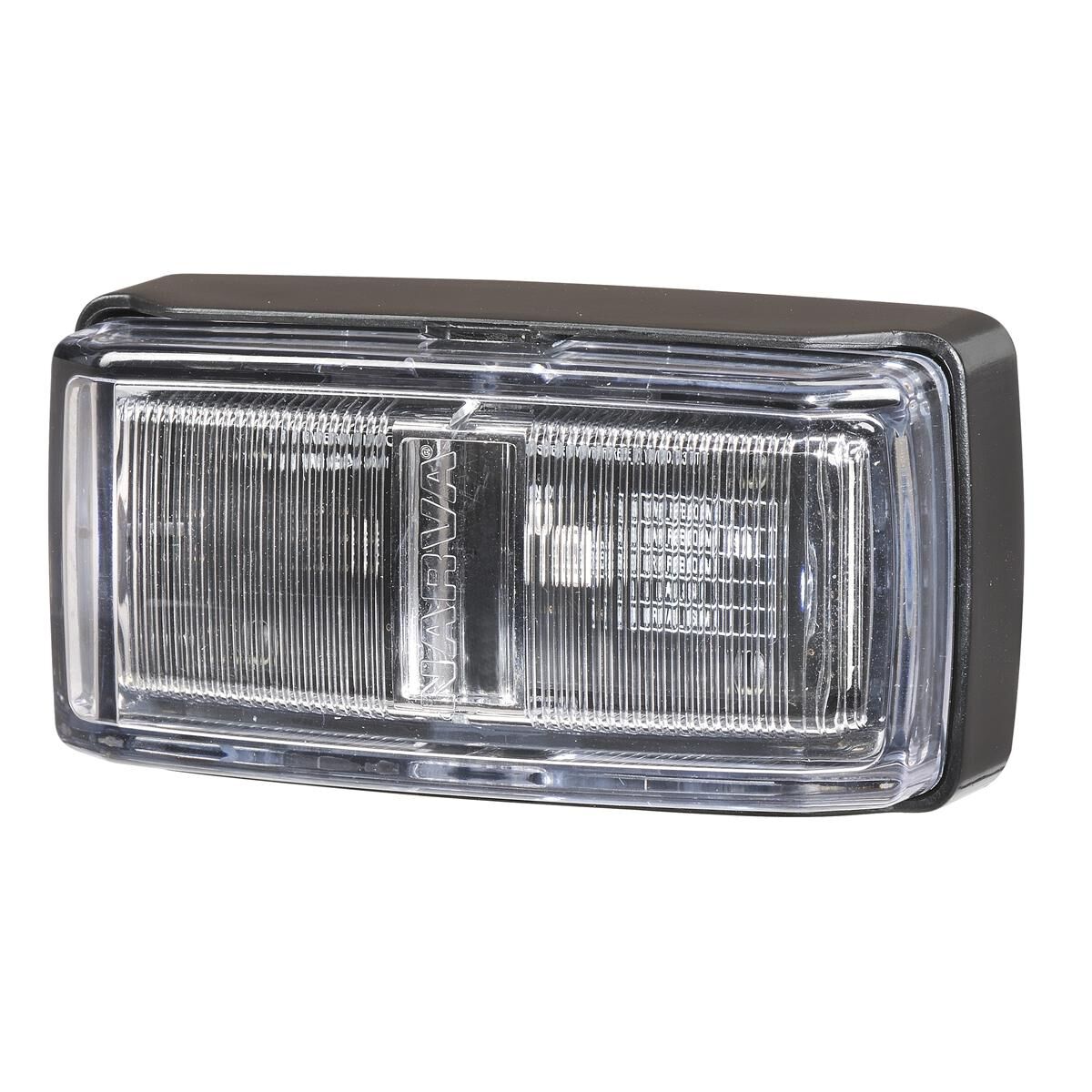 NARVA 9-33V LED SIDE DIRECTIONAL INDICATOR (AMBER) WITH BLACK BASE, CLEAR LENS & 0.5M CABLE - 10 PACK, , scaau_hi-res