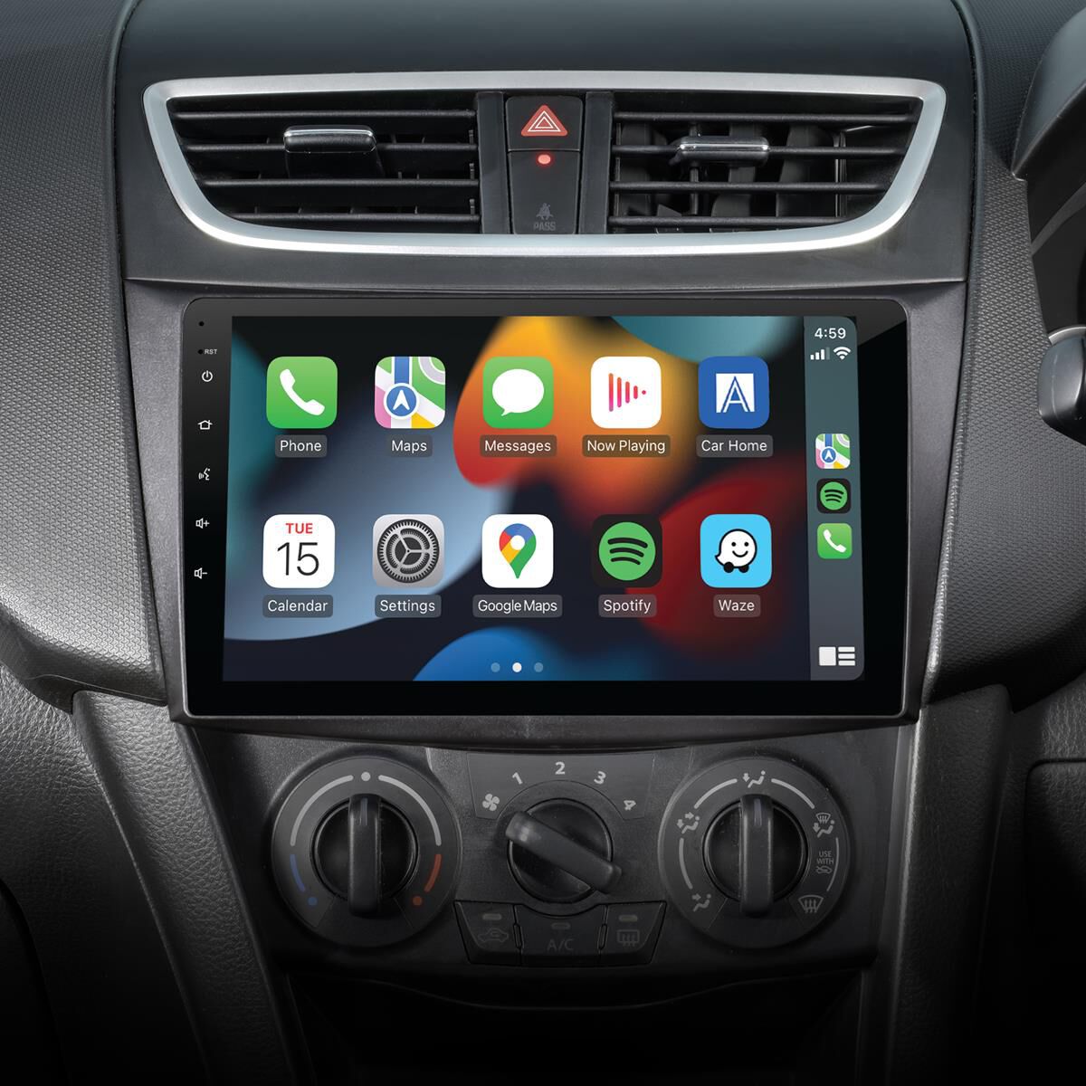 9" MULTIMEDIA RECEIVER TO SUIT SUZUKI SWIFT (2011-2017) - WITH PHONE BUTTONS, , scaau_hi-res