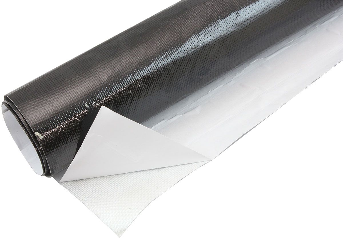 1.5"X15FT ROLL ALUMINISED HEATBARRIER ADHESIVE BACKED BLACK, , scaau_hi-res