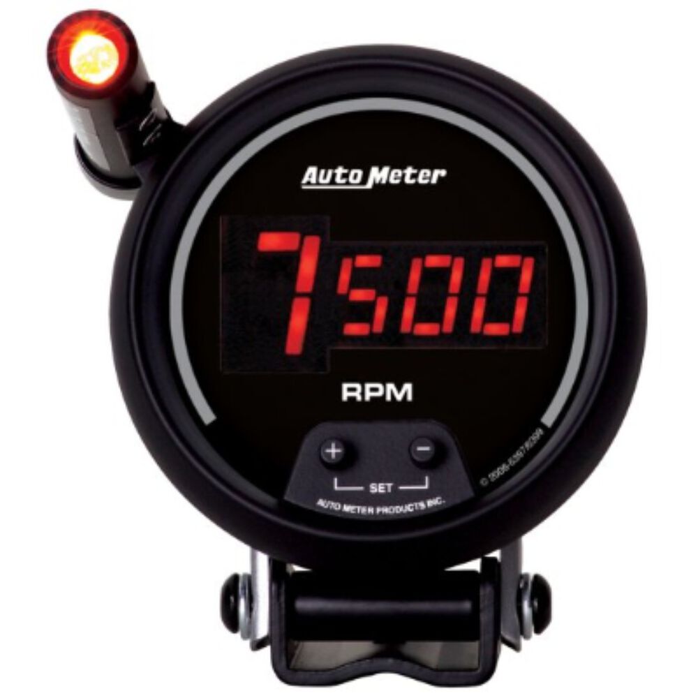 Autometer Digital Tachometer Ped Mount With Shift Light