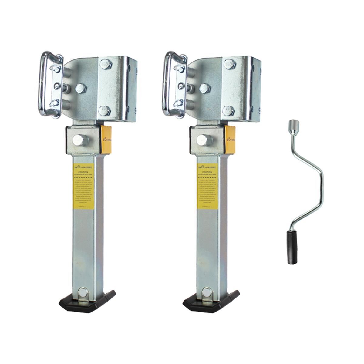 Sunrise Drop Down Leg Set Steel Base 1000lbs - 450mm, , scaau_hi-res