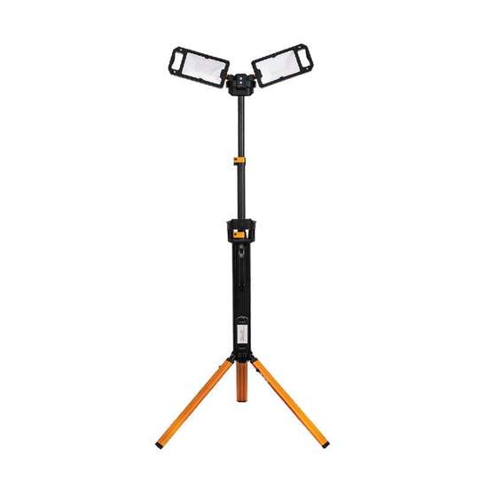 RECHARGEABLE LED WORK LIGHTTRIPOD TWIN HEAD 5000LMS MAX, , scaau_hi-res