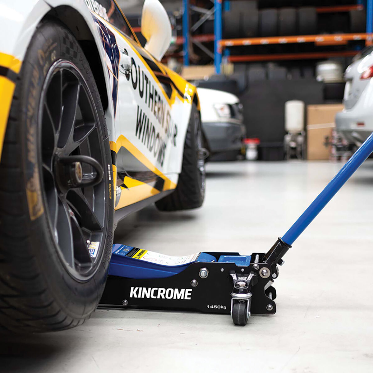 KINCROME 1450KG ALUMINIUM/STEEL FRAME GARAGE JACK, , scaau_hi-res