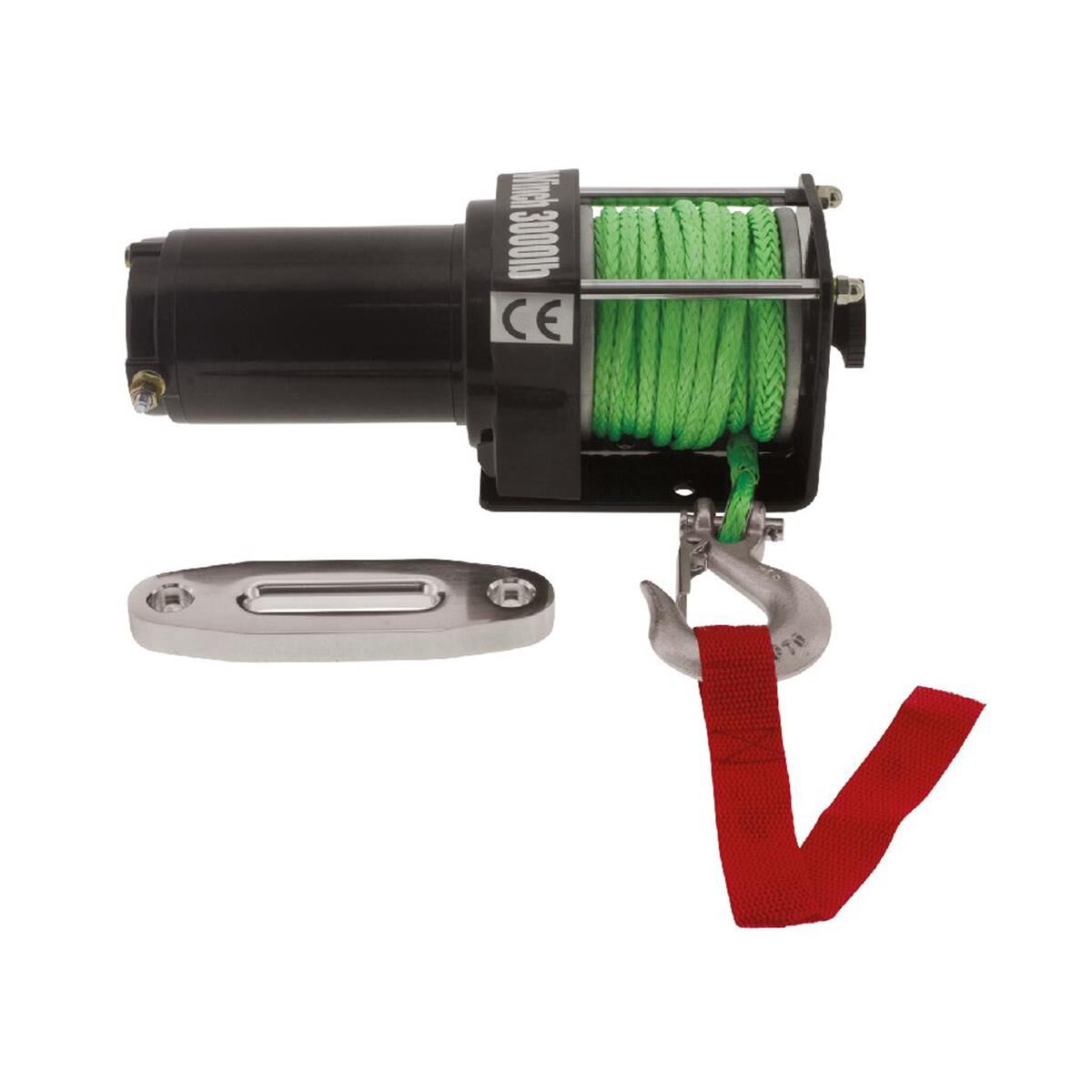 Hulk 4x4 Electric Atv Winch 3000Lbs 12V Dyneema Rope Remote Control Ip55 HU3000 Supercheap Auto
