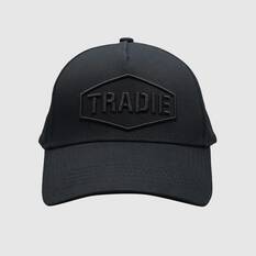 TRADIE CAP BLACK OSFM, , scaau_hi-res