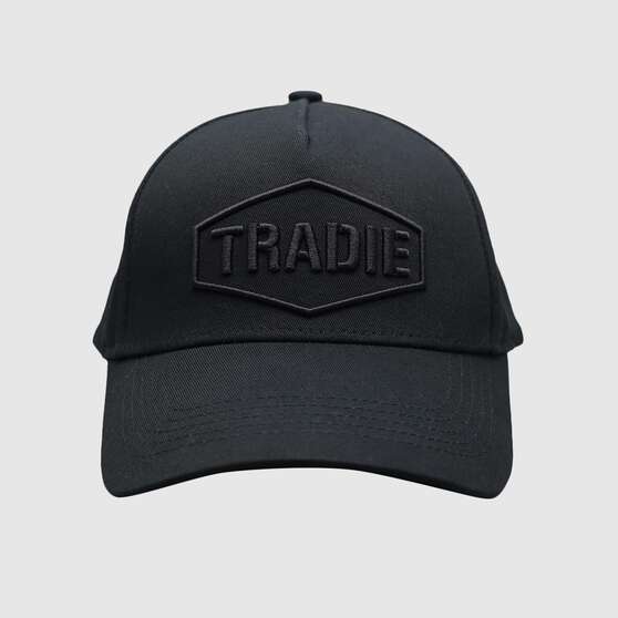 TRADIE CAP BLACK OSFM, , scaau_hi-res