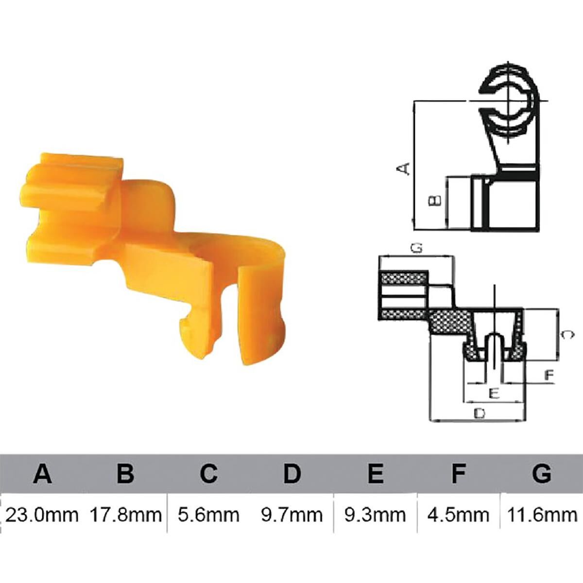 PKT 10 DOOR LOCK CLIP, , scaau_hi-res