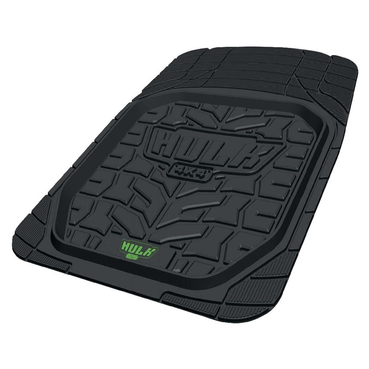 SET 2 DEEP DISH FLOOR MATS BLACK RUBBER FRONTS, , scaau_hi-res