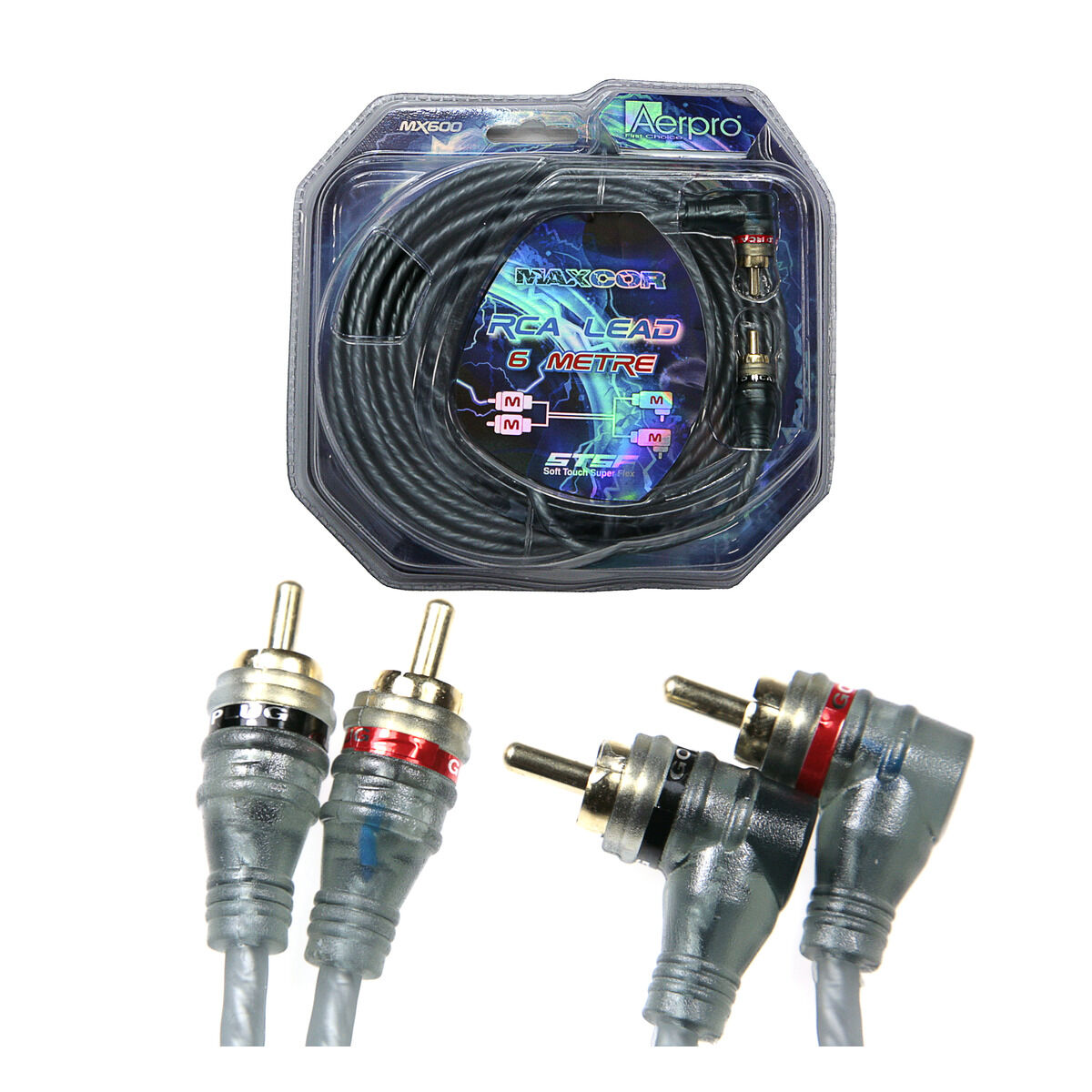 AERPRO - MAXCOR 6.0M RCA LEAD 2M -2M(R/A) - MX600, , scaau_hi-res