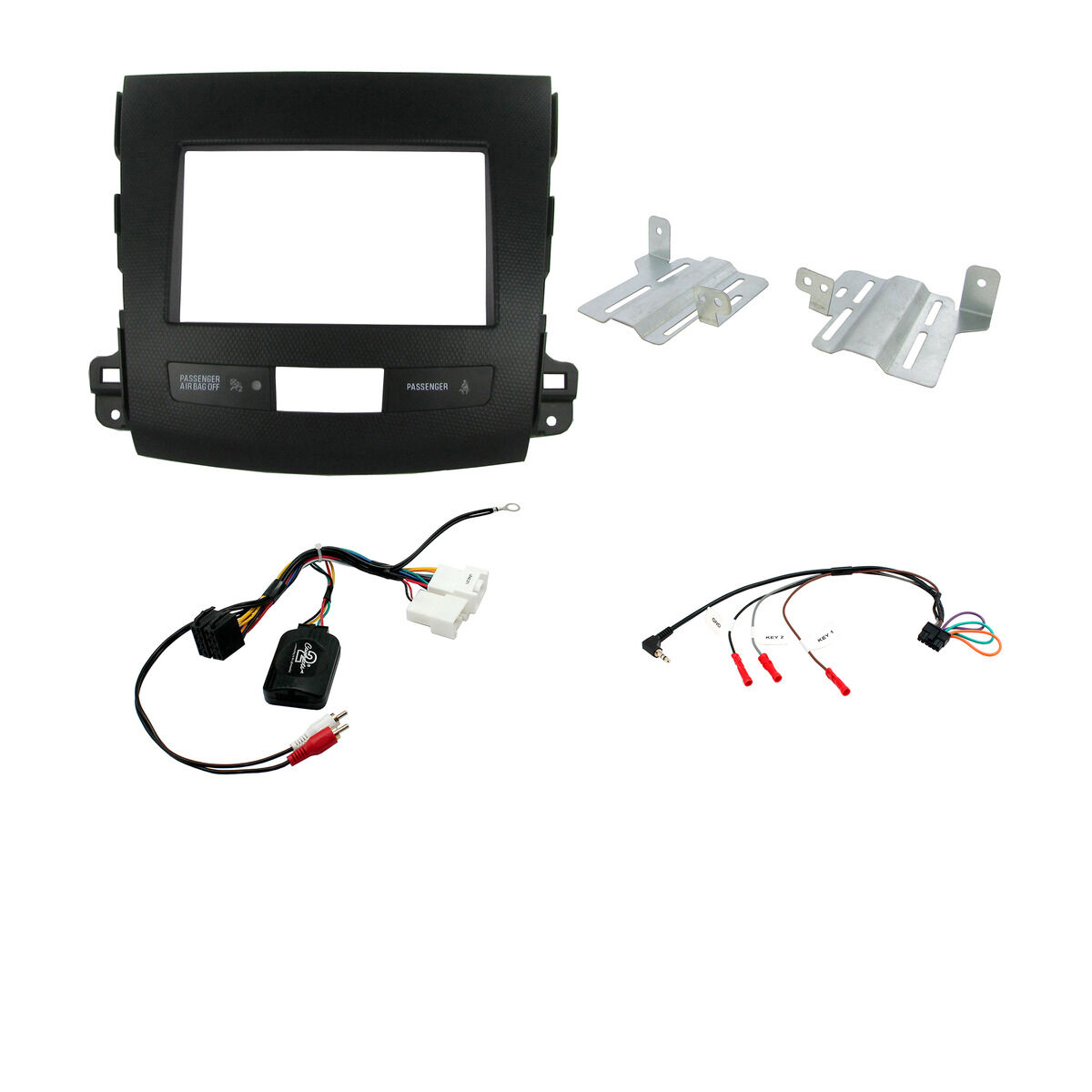 INSTALL KIT TO SUIT MITSUBISHI OUTLANDER ZG, ZH (BLACK), , scaau_hi-res
