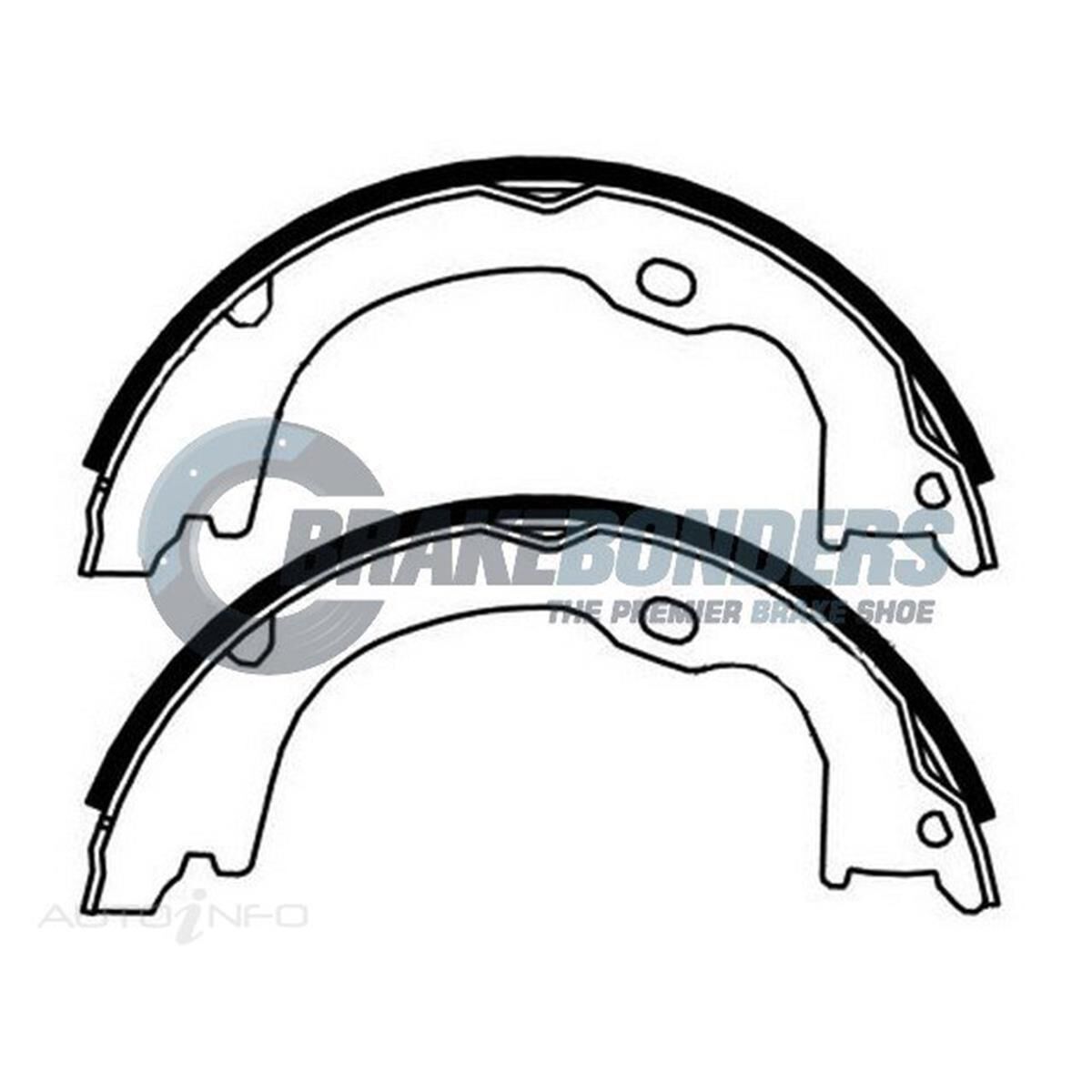 Brake Shoes - Dodge / Jeep Parking Brake 207mm, , scaau_hi-res