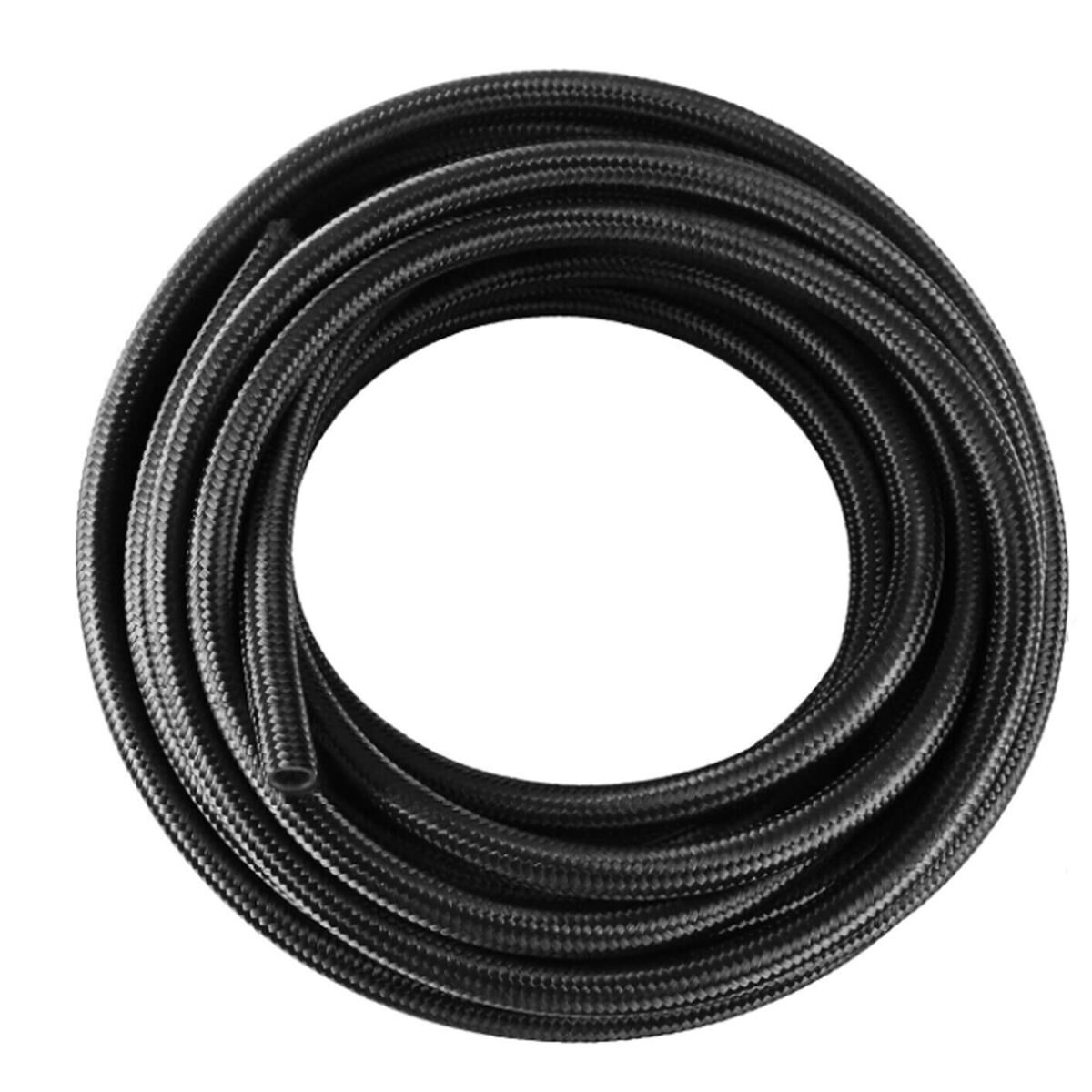 200 SERIES AN4 PTFE BLACK STAINLESS STEEL BRAIDED HOSE, , scaau_hi-res