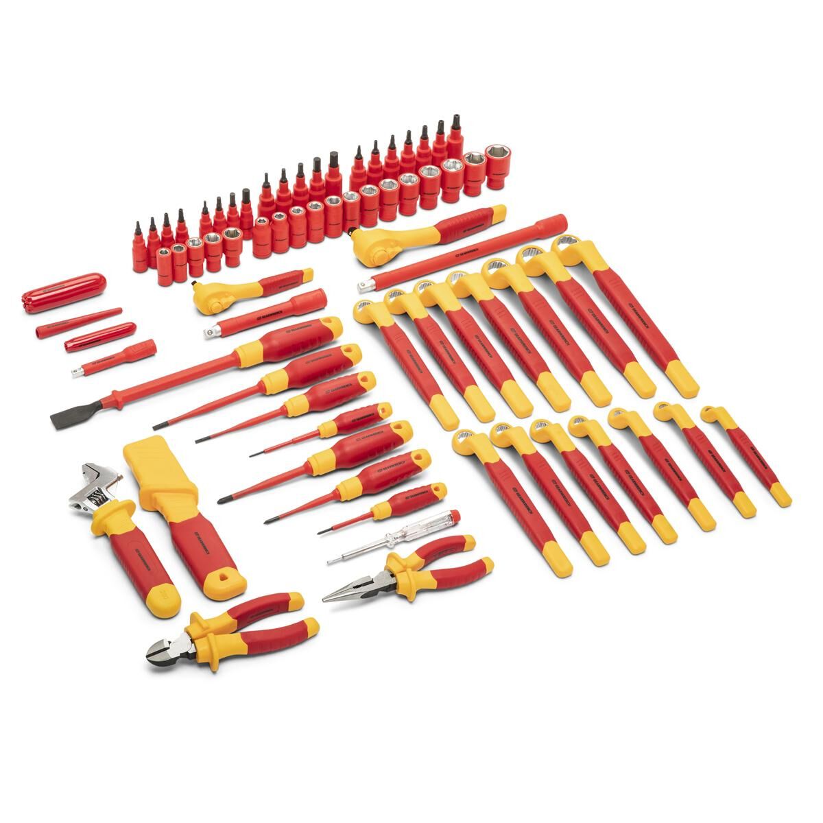 72 PIECE 1/4" AND 3/8" DRIVE VDE INSULATED TOOL SET, , scaau_hi-res