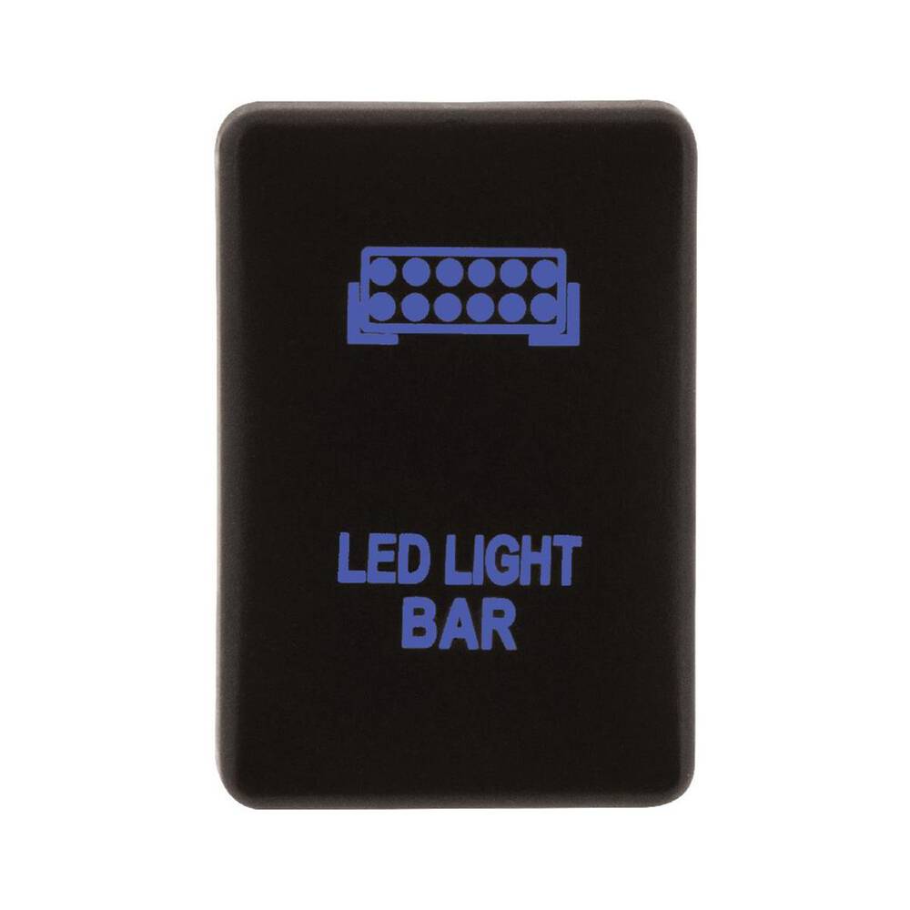 Hulk 4x4 12V Push Button LED Light Bar On/Off Switch with Blue LED ...