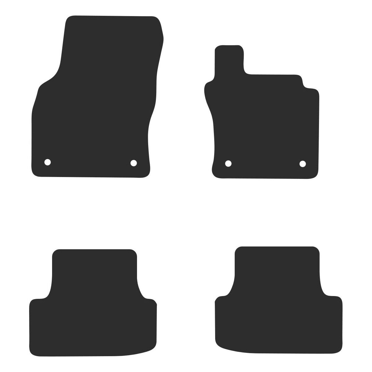 EXECUTIVE RUBBER CAR MATS FOR VOLKSWAGEN GOLF (MK8 WAGON) 2021 ONWARDS, , scaau_hi-res