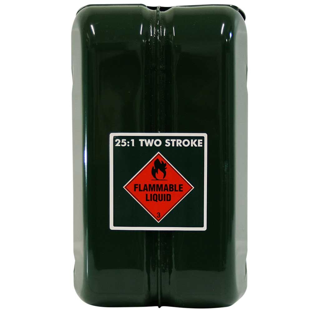METAL JERRY CAN 10L 2 STROKE 25 1 BOTTLE GREEN CARTON QTY 4, , scaau_hi-res