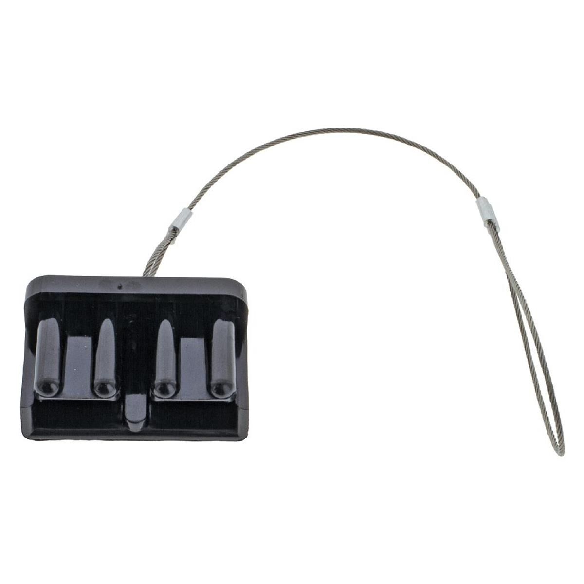 PKT 1 BLACK PLASTIC COVER T/S 175amp CONNECTOR W/ STEEL LOOP - CONNECTORS CRIMP TERMINALS, , scaau_hi-res