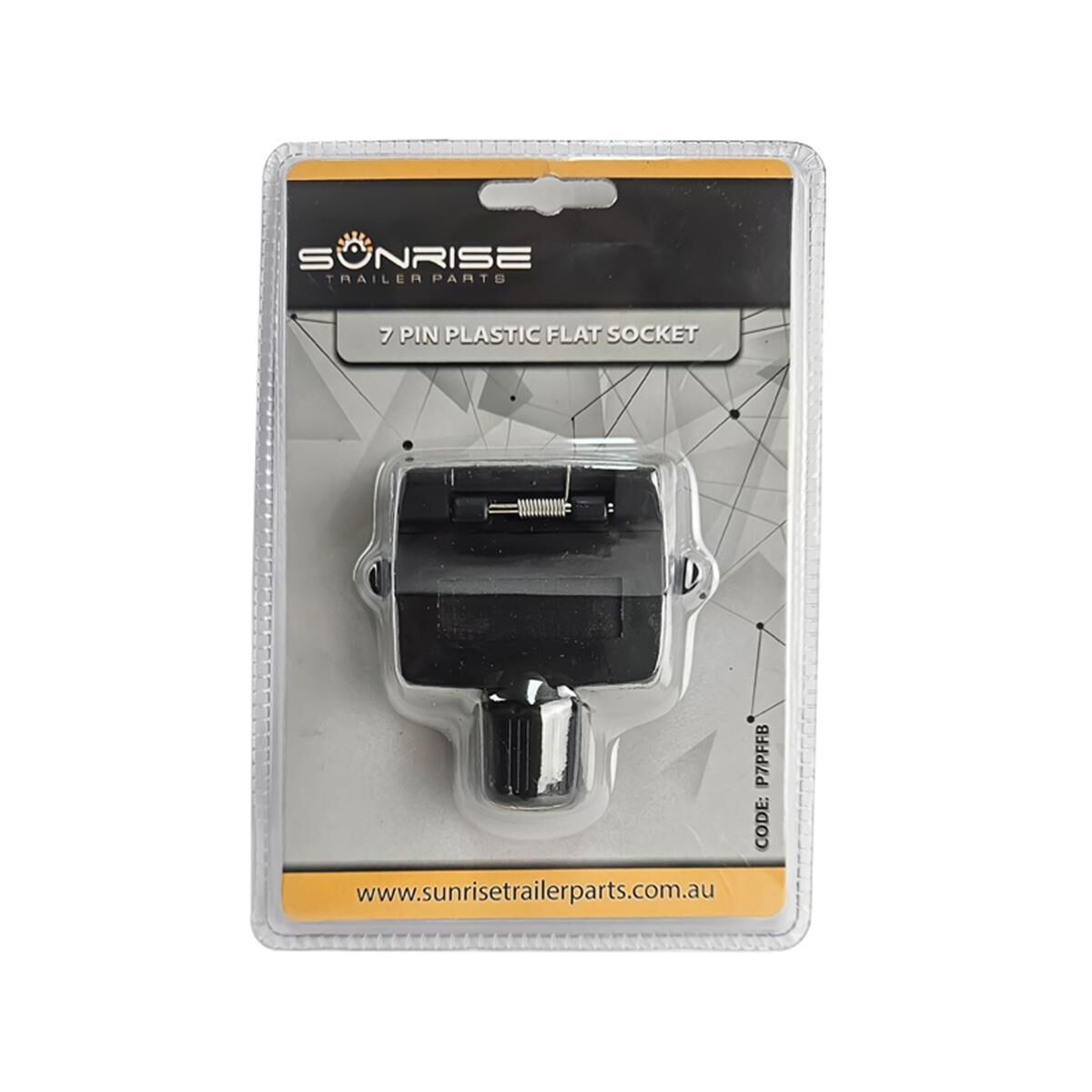 Sunrise Car 7 Pin Female Flat Plug, , scaau_hi-res