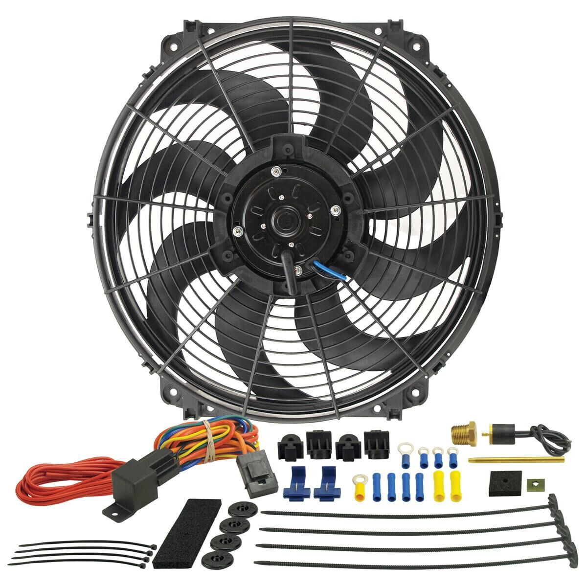 TORNADO ELECT. FAN/THRMOSTAT KIT 16 INCH, , scaau_hi-res