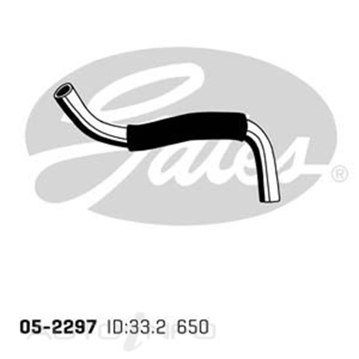 05-2297 GATES RADIATOR HOSE, , scaau_hi-res