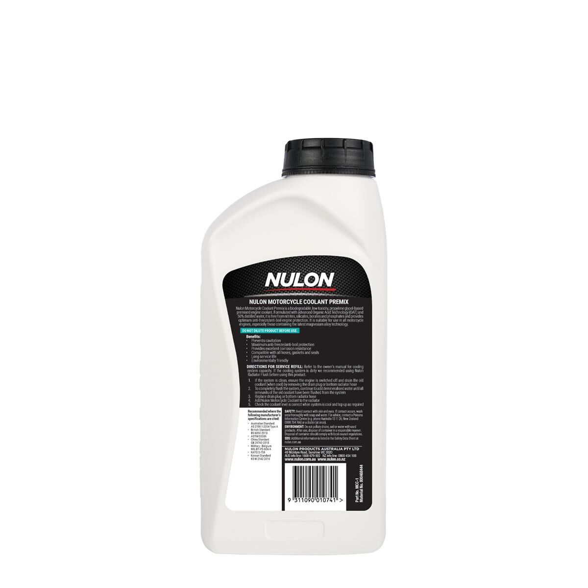 1L NULON MOTORCYCLE COOLANT, , scaau_hi-res