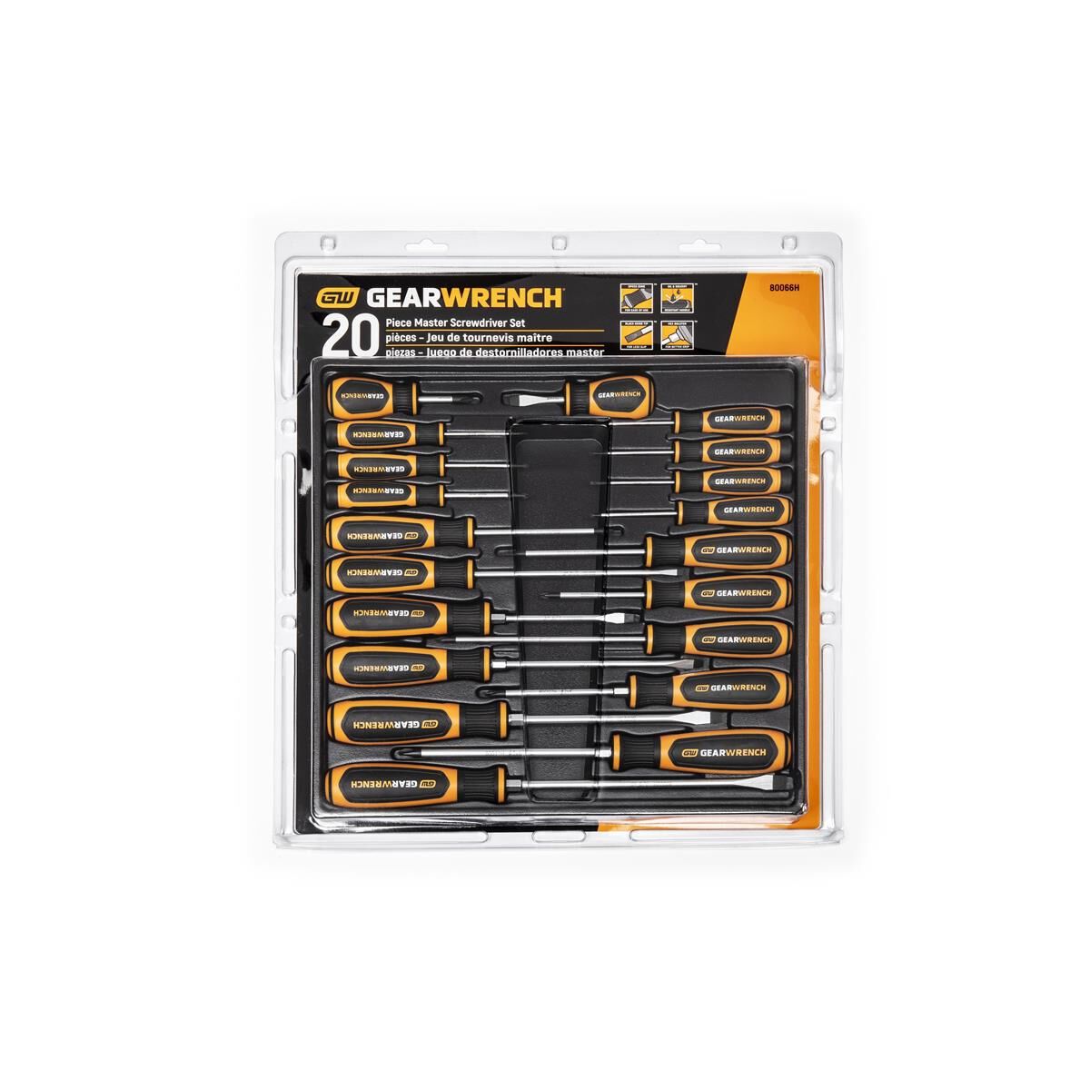 20 PIECE PHILLIPS&reg;/SLOTTED/TORX&reg; DUAL MATERIAL SCREWDRIVER SET, , scaau_hi-res