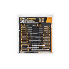 20 PIECE PHILLIPS®/SLOTTED/TORX® DUAL MATERIAL SCREWDRIVER SET, , scaau_hi-res