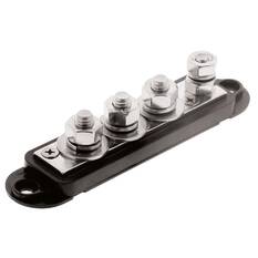 4 POINT BASE BUSBAR BLK MAX 210 AMP 5/16' TERM POST, , scaau_hi-res