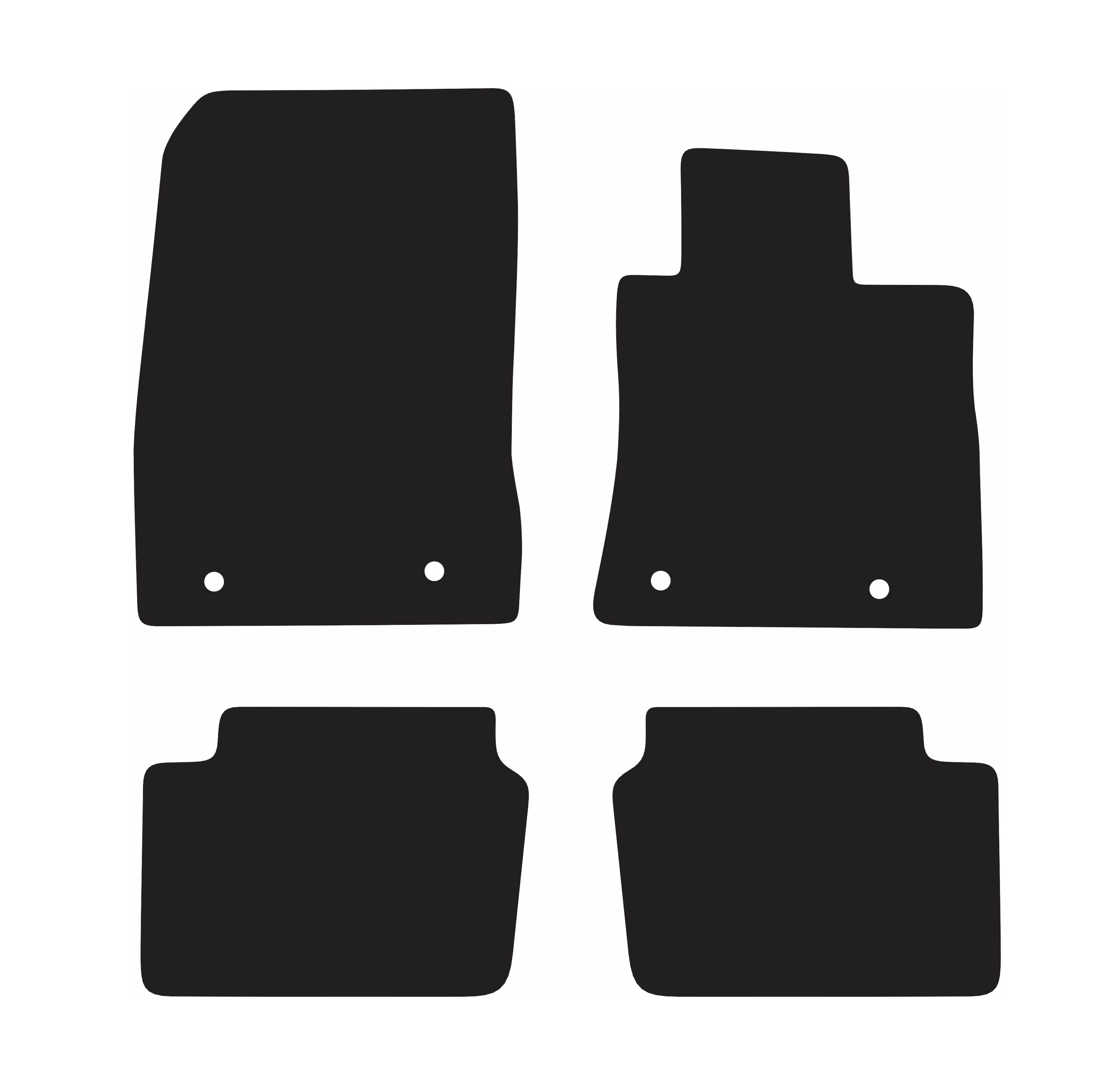 EXECUTIVE RUBBER CAR MATS FOR MAZDA 2 SEDAN (3RD GEN) 2014 ONWARDS, , scaau_hi-res