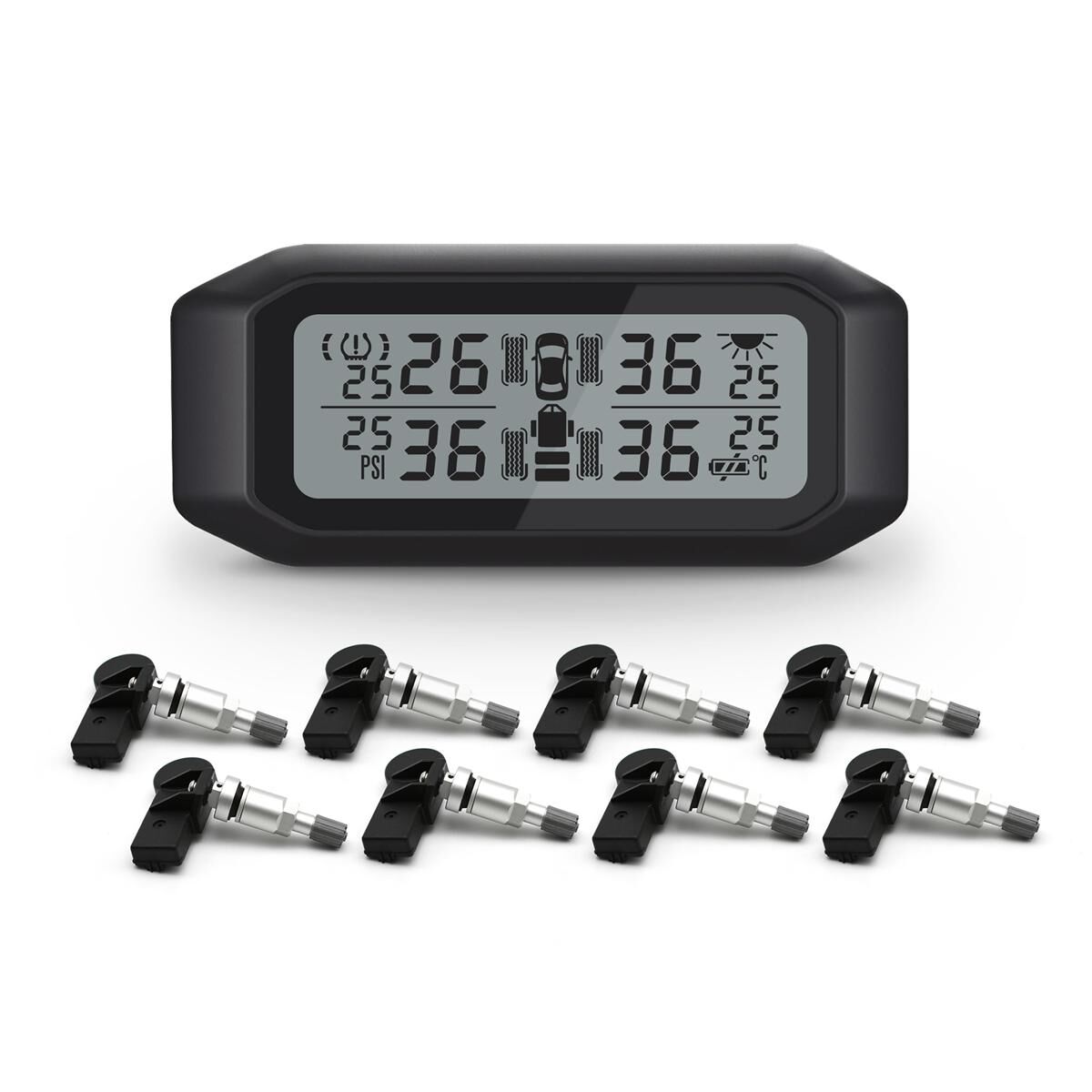 Promata Mata 1 EZsync Wireless Pairing Tyre Pressure Monitor - 8 Internal Sensors 10 Meters 10 Meters, , scaau_hi-res