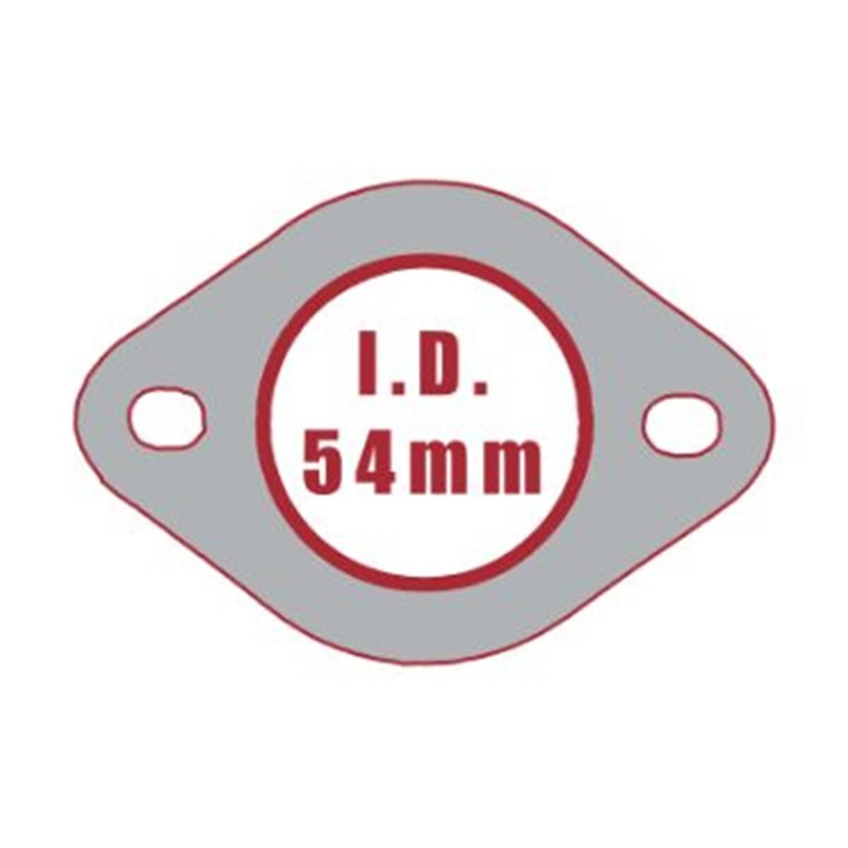 EXHAUST GASKET SINGLE PACK+BAG UNIV/FD/MAZ 2 BOLT 2" W/FR JE913, , scaau_hi-res