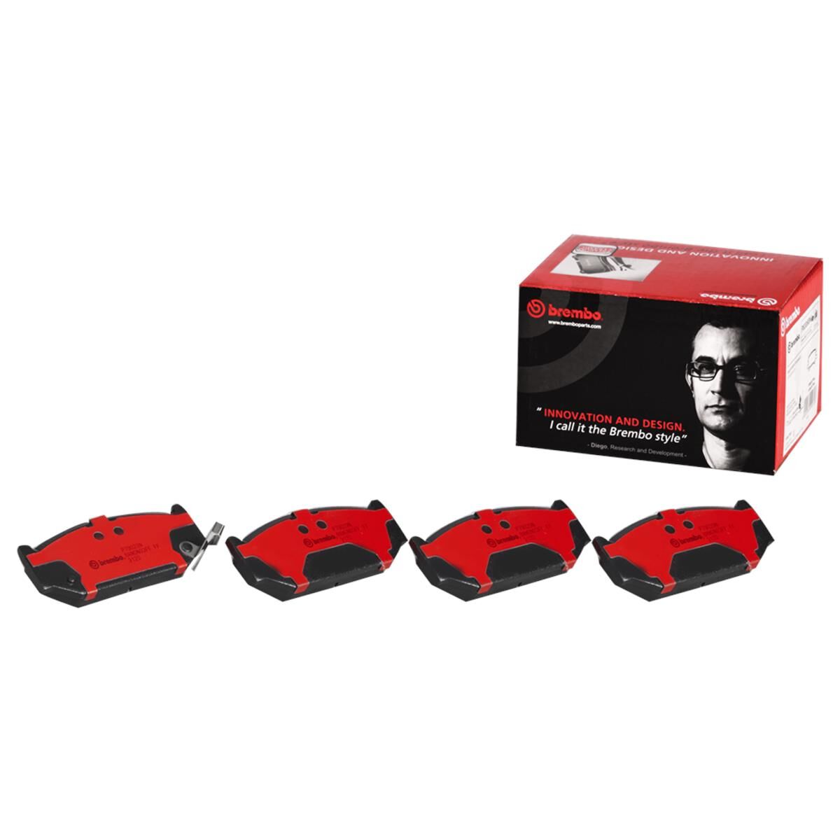 BREMBO DISC PAD SET NAO CERAMIC, , scaau_hi-res