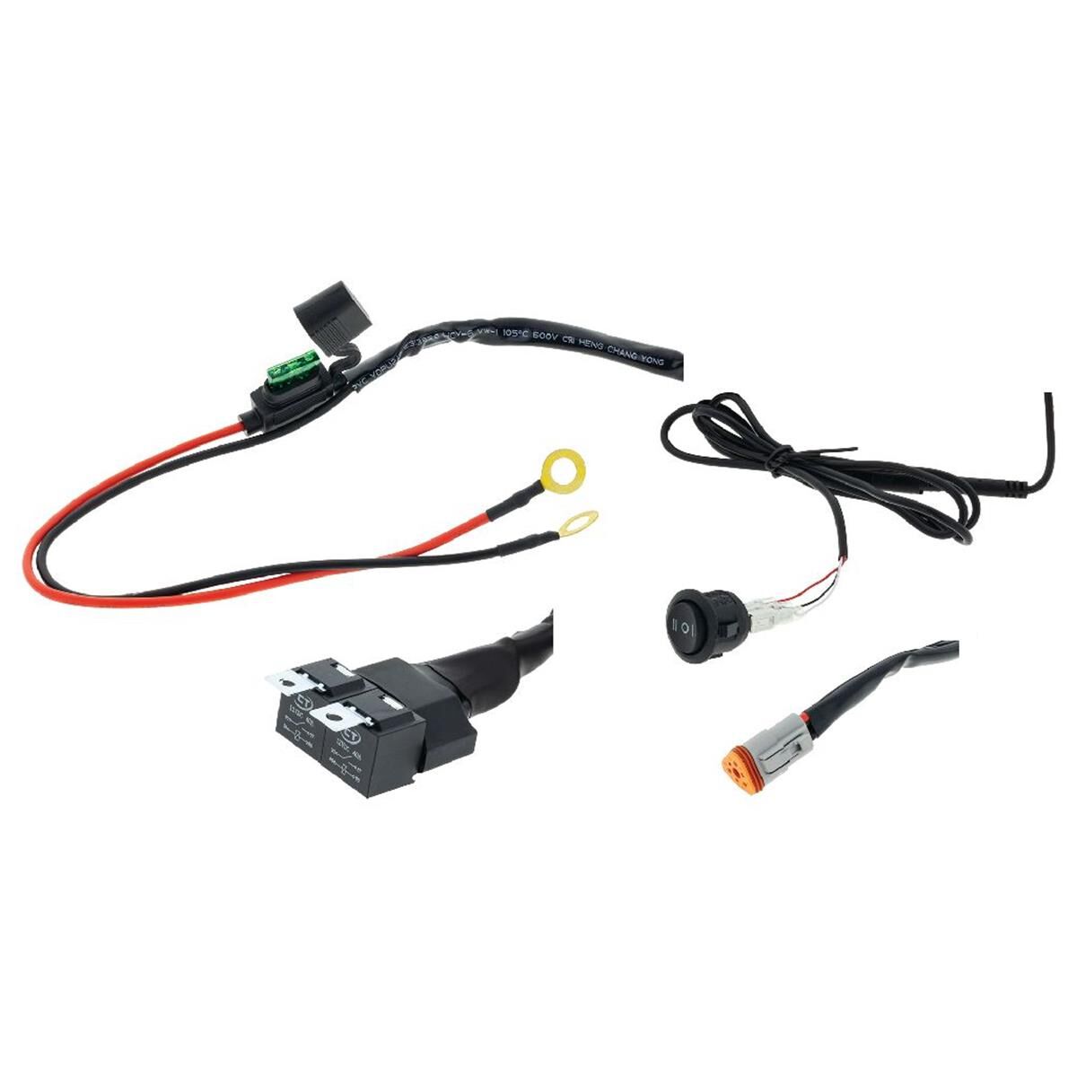 H/DTY 12V 40amp WIRING HARNESST/S DUAL COLOUR LIGHTBARS, , scaau_hi-res