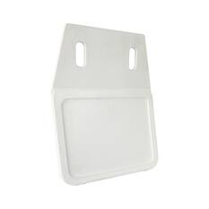 Sunrise Plain PVC White Mud Flap Small – 160mm x 120mm, , scaau_hi-res