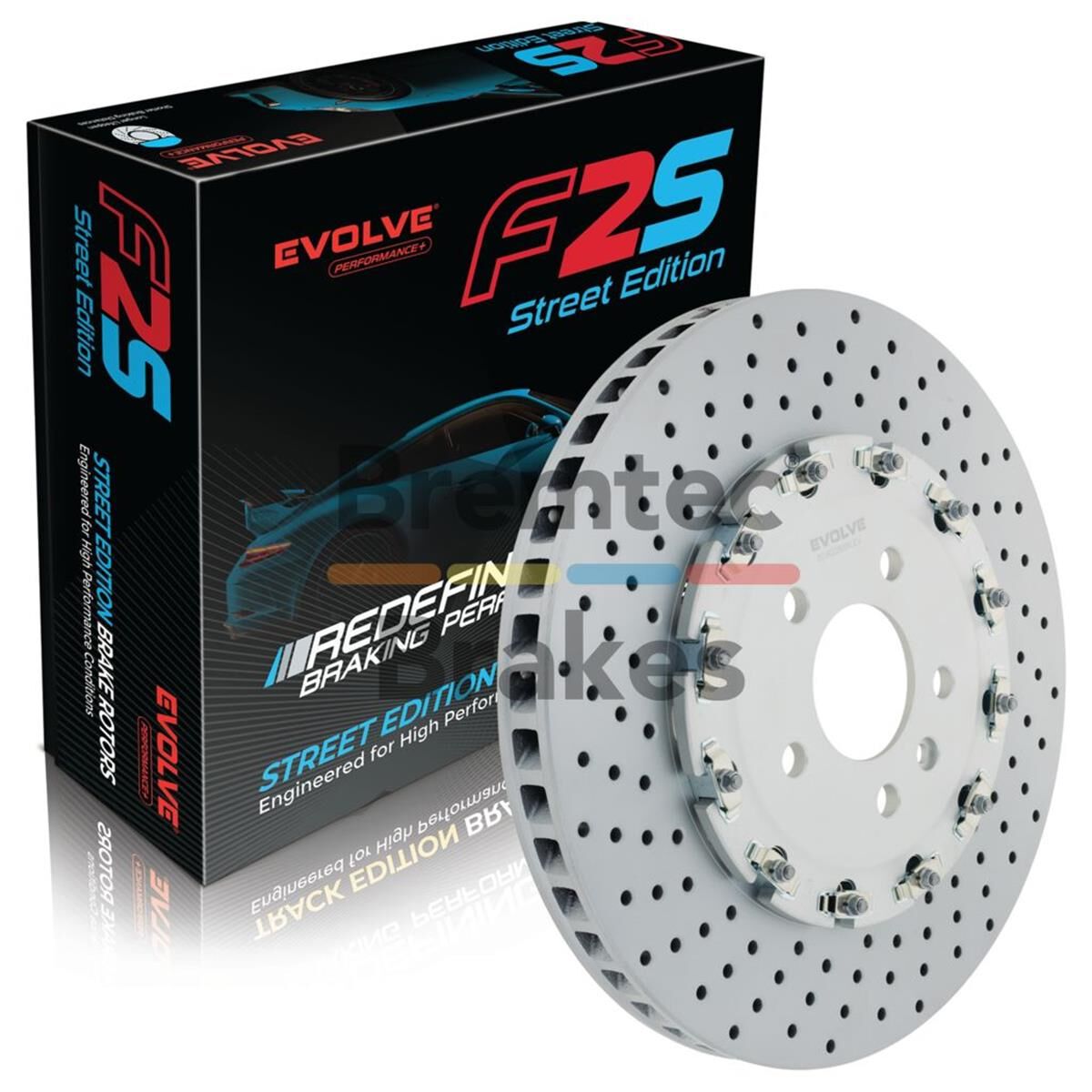 EVOLVE F2S PERFORMANCEASTRA VXR 355MM 2-PIECE F/LEFT PERFORATED, , scaau_hi-res