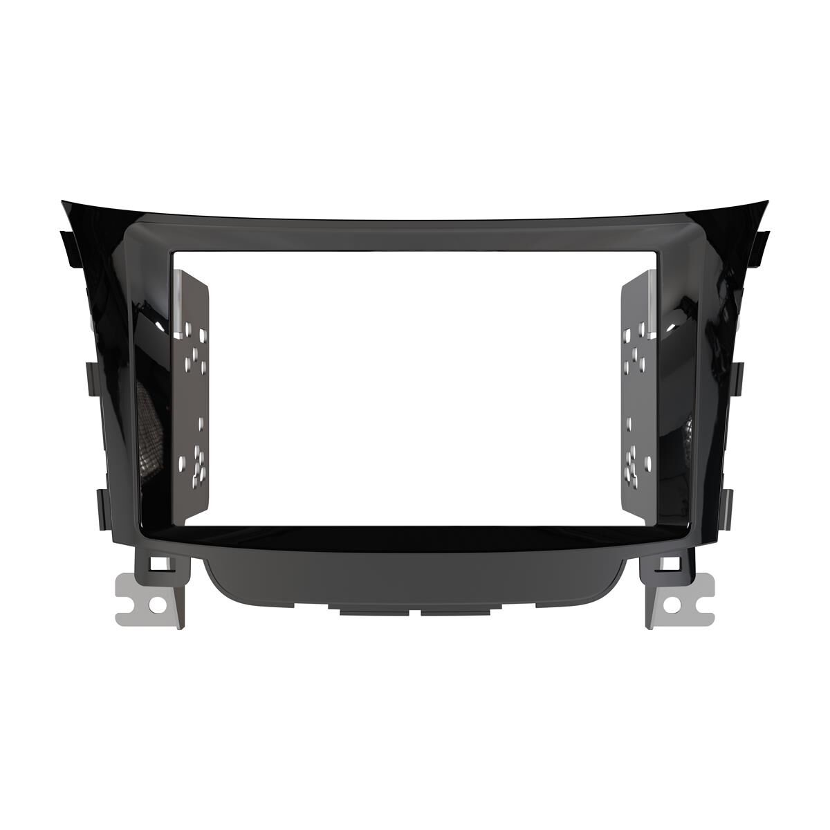 DOUBLE DIN PIANO BLACK FACIA KIT TO SUIT HYUNDAI I30, , scaau_hi-res