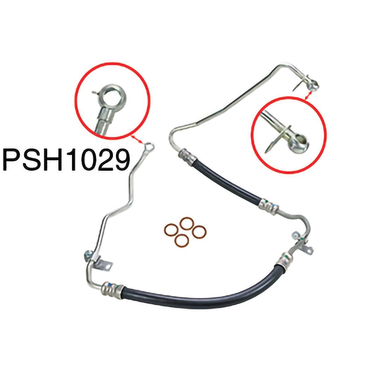 Power Steering Hose - Pressure - Holden Commodore VE, WM (V8), , scaau_hi-res