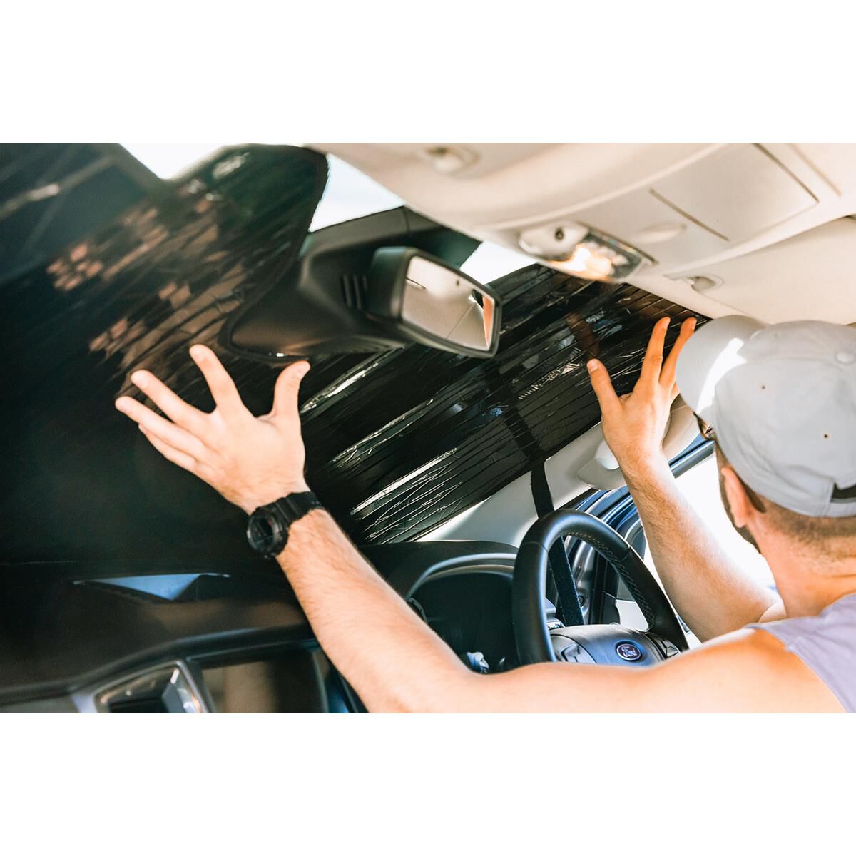 TAILORED CAR SUN SHADE FOR FORD FOCUS RS 2018 ONWARDS, , scaau_hi-res