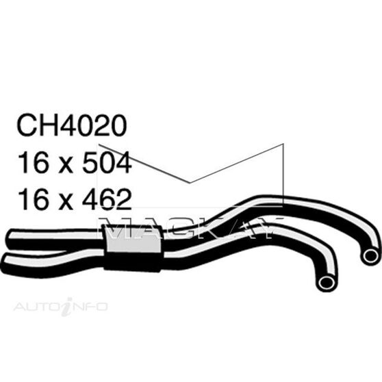 Heater Hose  - MITSUBISHI 380 DB - 3.8L V6  PETROL - Manual & Auto, , scaau_hi-res