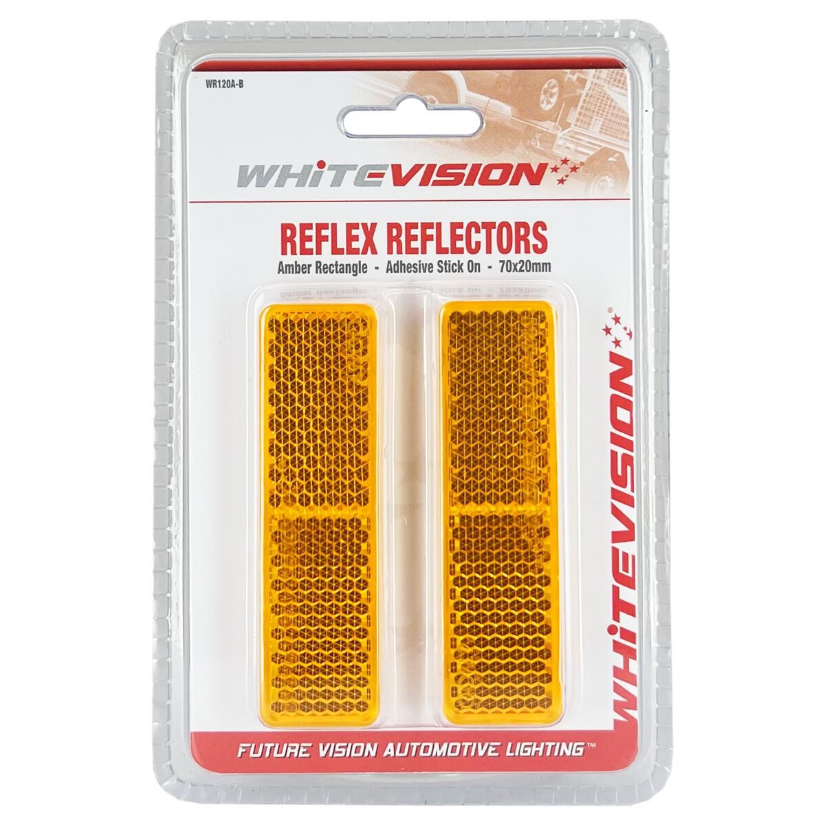 SELF ADHESIVE AMBER REFLECTOR, , scaau_hi-res