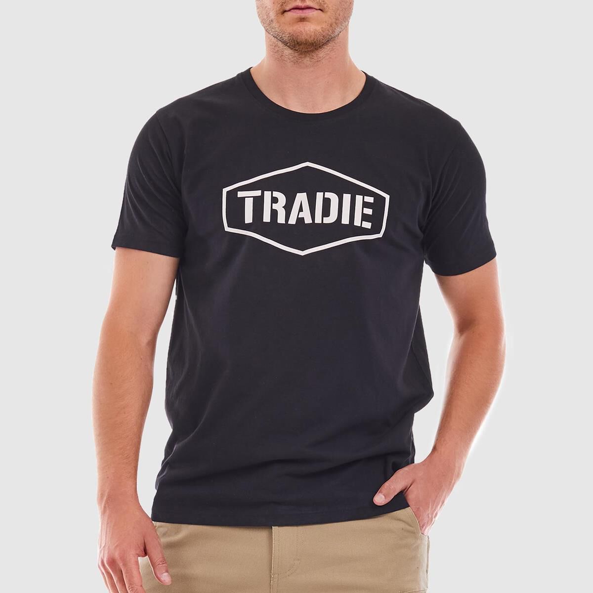 TRADIE TEE BLACK XL, , scaau_hi-res
