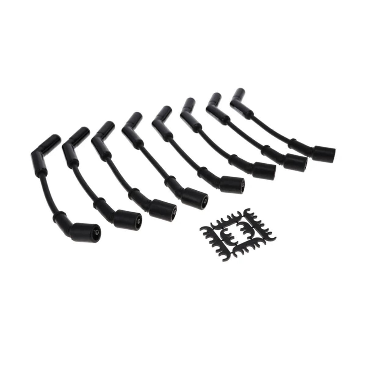 LS GM 8.5mm Black Spark Plug Leads with 135&deg; Ceramic Plug Boots - Universal Fitment, , scaau_hi-res