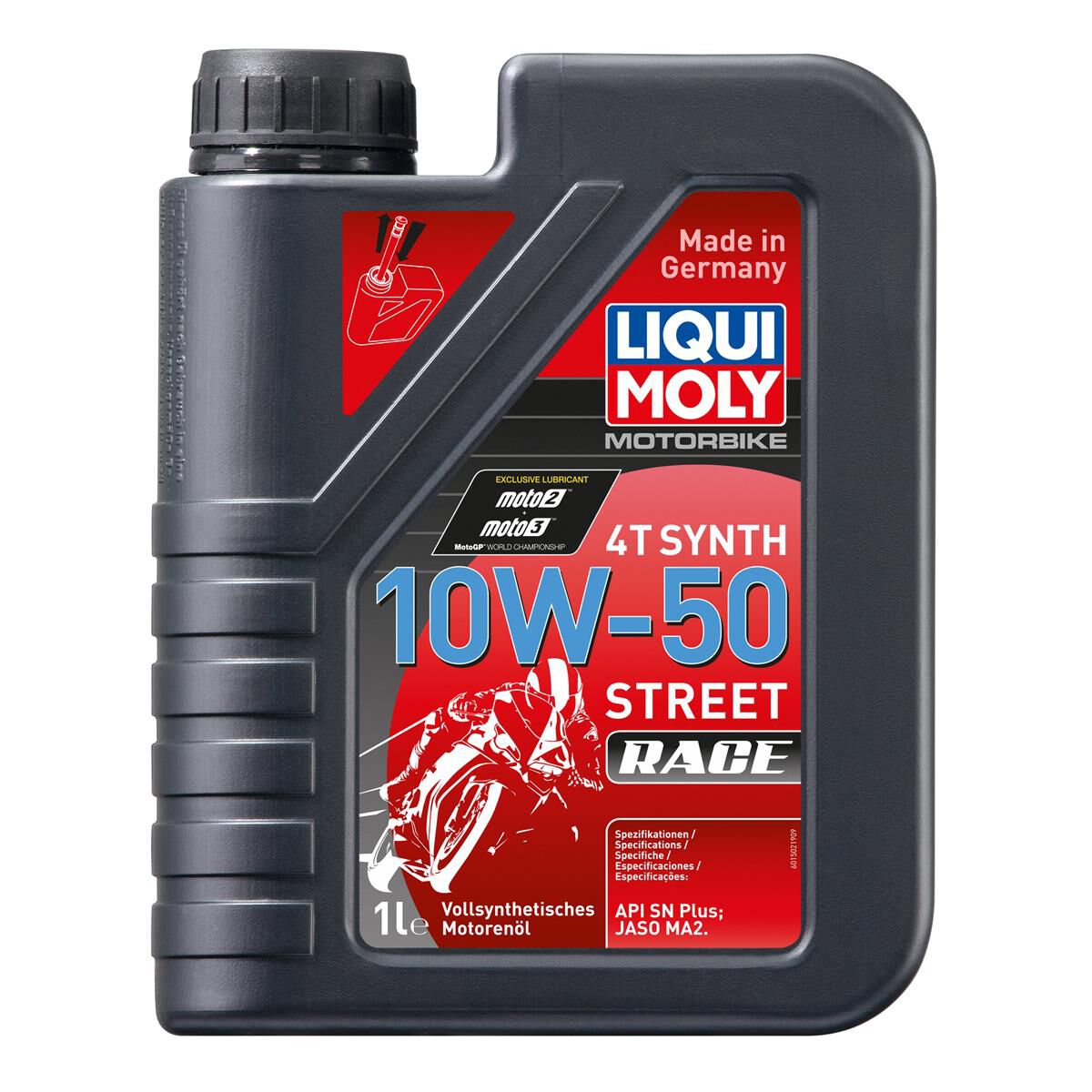 LIQUI MOLY MOTORBIKE 4T SYNTH 10W-50 STREET RACE 1L, , scaau_hi-res