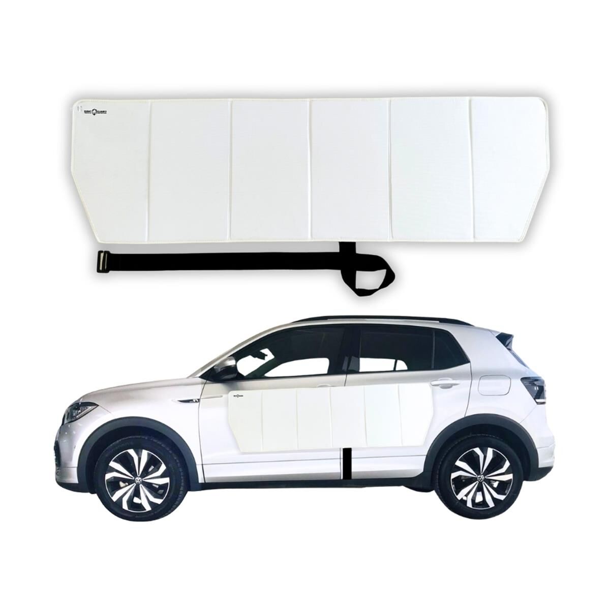 WHITE DENT GUARD WITH SAFE MAGNET ATTACHMENT ANTI-CUT SECURITY STRAP, , scaau_hi-res